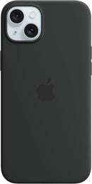 Apple iPhone 15 Plus Silicone Case with MagSafe - Black — 1