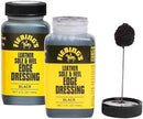 Fiebing's Leather Sole & Heel Edge Dressing 2-Pack (4 oz) - Protective Glossy Shoe Finish - Includes Brush Applicator - Black — 2
