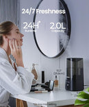 ROSEKM 2.0L Filterless Cool Mist Humidifier, 24-Hour, Compact