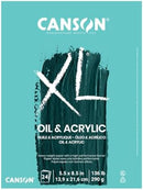Canson XL Series Oil & Acrylic Paper Pad, 9" x 12", 24 Sheets/Pad | 9"X12" — 8