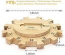 plusvivo Mexican Train Dominoes Accessories Set-Including a 7.89-Inch Wooden…
