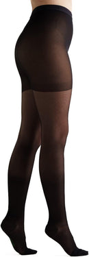 EvoNation Women's Sheer Compression Pantyhose 20-30 mmHg Firm Support Hose | Black | Large — 3