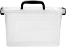 6 Quart Clear Storage Latch Box/Bins, 6-Pack Plastic Container with Latches and Lid — 3
