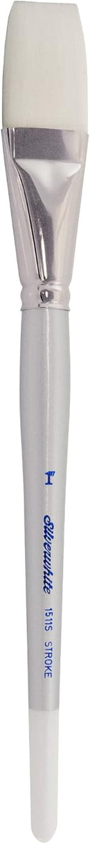 Silver Brush Limited Silverwhite Stroke Watercolor Paintbrush, Size 1 in — 1