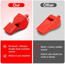 Emergency Whistles with Lanyard Red Safety Whistle for Lifeguard Outdoor…