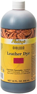 Fiebing's FILDYE71P032Z Leather Dye - Oxblood, 32 oz — 2