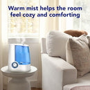 Vicks Warm Mist Humidifier, 1 Gallon, 24-Hour Runtime, White