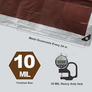 Tarps Heavy Duty Waterproof 10’ X 12’, 10 Mil Multipurpose Poly Tarp Cover,…