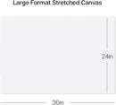 KINGART Stretched White Canvas Set – Rectangle, 24x36 Inch, 2-Pack – 100% Cotton, Triple Gesso Primed – 5/8" Profile Back-Stapled Artist Boards for Acrylic, Oil, Pouring, & Mixed Media Painting | 24" x 36" — 3