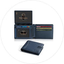 RUNBOX Wallet for Men -Slim Rfid Leather Mens Bifold Novelty Wallets 2 ID Window With Gift Box Men's Accessories