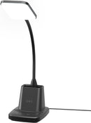 LED Desk Lamp with 10W Wireless Charging & Pen Holder, Black — 8