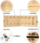 AMEROUS Wooden Mancala Board Game Set - Upgraded Larger Size - 72+8 Bonus…