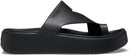 Crocs Women's Getaway Toe Loop Platform Sandals | 8 | Black — 1