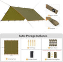 FREE SOLDIER Waterproof Camping Tarp Shelter Awning