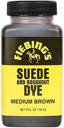 Fiebing's Light Brown Suede Dye (4 oz) - Recolor, Brighten & Restore Suede & Roughout Leather Shoes, Furniture, Purse - Includes Wool Dauber for Easy Application - Flexible When Dry, Won't Crack/Peel — 7