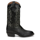 Tony Lamas Boots Men's Footwear Western Bonham 13" Smooth Ostrich Western Boot Color Black image 2