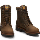 Justin Work Men's Blueprint 8" Work Boot - Tan Gaucho (440) - Front View