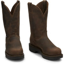 Justin Work Men's Balusters 11" Steel Toe Boot - Bay Gaucho (4445) - Front View