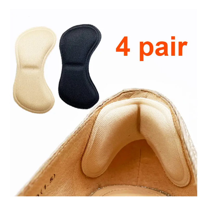 4 Pairs Heel Insoles Pads Patch Anti-wear Cushion Feet Care Heel Protector Adhesive Back Sticker Shoes Insert Insole