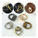 4Pcs Metal Bag Rivet Nail Buckle Studs Button Handbag Belt Hanger Leather Craft Luggage Bag Buckle Snap Hardware Purse Making Accessories