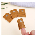 4pcs Sewing Thimble Finger Protector Leather Coin Thimble Pad Thimble Cover For Knitting Sewing DIY Sewing Tool Handmade Needlework Thimble Cover 2 Sizes