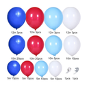 4th of July Balloons Arch Decorations,Red White and Blue Balloons Garland Independence Day Balloons Star Foil Balloons for Fourth of July