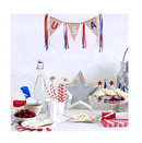 4th of July Decoration USA Burlap Banner with Tassels US American Independence Day Party Decor for Outside Outdoor Home