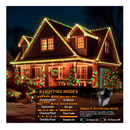 500FT Christmas Lights Outdoor 1400 LED Waterproof Christmas Tree Decorations Lights with 8 Modes Plug in Waterproof Timer Memory Function LED Christmas Lights for Xmas Yard Garden Party (Red+Green)