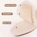 Linwnil 2Pairs Sheepskin Insoles Kid's Premium Thick Wool Fur Fleece Inserts Cozy & Fluffy for Children's — 4