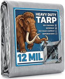 Tarp 16x20FT, 12 Mil Heavy Duty Waterproof Poly Tarps with Grommets &…