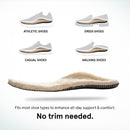 ABEO Genuine Wool Orthotic Neutral | Boot Insoles for Women | Winter Warm Orthotic Insoles | Cozy Fall Insoles Tan, 7 — 5