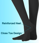 Medical Compression Pantyhose 20-30mmHg,Medical Hose Tights Women | XX-Large | Closed Toe Black — 6