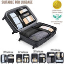 Veken 10 Set/8 Set Packing Cubes for Travel Essentials,Anti-Wrinkle Buckled…