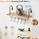 Olakee Floating Wall Shelves for Kitchen Bathroom Coffee Nook with 10…