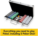 Spin Master Games, Cardinal Classics, 300-Piece Poker Set with Aluminum…