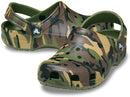 Crocs Kids' Classic Camo Clogs – Army Green/Multi — 5