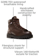 Danner Men's Explorer 6" Gore-Tex Hiking Boot - Brown — 3