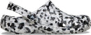 Crocs Unisex Adult Classic Marbled Tie-dye Clogs – Black/White Confetti — 1