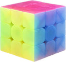Qiyi Warrior W 3x3x3 Jelly Speed Cube Stickerless Transparent Magic Cube Puzzle — 1