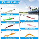 PLUSINNO Fishing Lures, 137Pcs Tackle Box with Tackle Included, Crankbaits,…