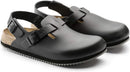 Birkenstock Women's Tokio Super Grip Leather Clogs – Black — 6