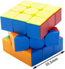 12 Pack 3x3 Speed Cube Set Stickerless Magic Cube Bulk for Kids Party — 4