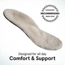 ABEO Genuine Wool Orthotic Metatarsal Insoles | Boot Insoles for Women | Winter Warm Orthotic Insoles | Cozy Fall Insoles Tan, 7 — 2