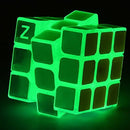 3x3 Fluorescent Speed Cube Glow in Dark Magic Speed Cube 3-D Brain Teasers IQ Puzzles for Kids and Adults (Green Fluorescent) — 2