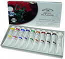 Winsor & Newton Artists' Oil Colour Paint Introductory Set, Ten 21ml Tubes, Crimson,Yellow,Green, 0.7 Fl Oz (Pack of 10) — 3