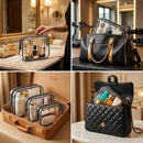 Clear Makeup Bag 4 Pack, TSA Approved Toiletry Bag for Women, Waterproof PVC…