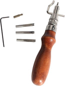 7 in 1 Adjustable Pro Stitching Groover and Creasing Edge Beveler Leathercraft Sets to Sew & Crease Leather — 1