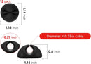 Flezoo 12PCS Black Adhesive Cable Clips Cord Organizer for Wire Management photo 2