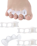 2Pairs Toe Separators Toe Spacers for Women Men to Correct Bunion, Relieve Feet Pain, Foot Alignment, Toe Straighteners for Hammertoes, Plantar Fasciitis (L, Women Shoe Size 13+, Men:11.5+) 1