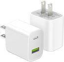 2 Pack USB C Charger Block, Dual Port Type C Wall Charger Charging Power Adapter Cube for iPhone 14/14 Pro/14 Pro Max/14 Plus/13/12/11, XS/XR/X, iPad, Samsung, More photo 1